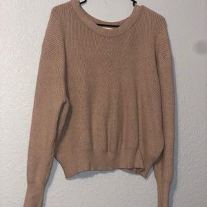 Mock Neck Balloon Sleeve Sweater